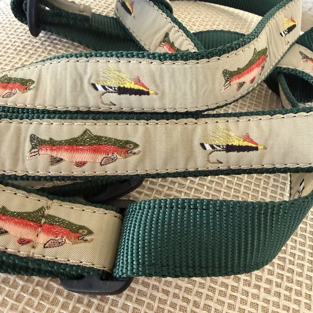NWT Dog Harness Size XL Up Country Fly Fishing Large Breed Adjustable Fish Theme